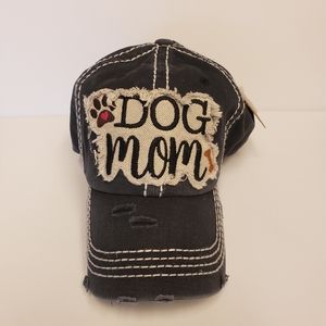 💜3/$15 Dog Mom distressed hat